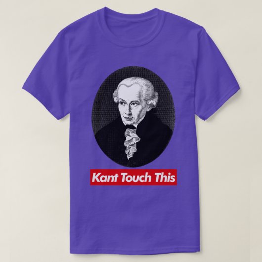 Kant touch deze filosofie meme ontwerp t-shirt (Design voorkant)