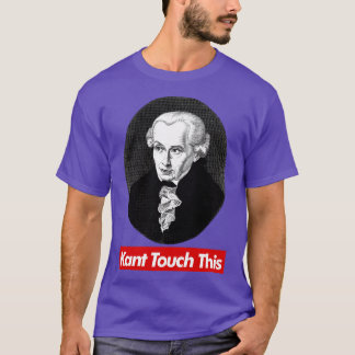 Kant touch deze filosofie meme ontwerp t-shirt