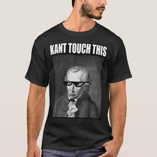 Kant Touch This Meme Philosophy Immanuel T-shirt (Voorkant)