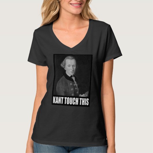 Kant Touch This Meme Philosophy Immanuel T-shirt (Voorkant)