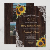 Kant touw we hebben de knoop vastgemaakt zonnebloe kaart (Voorkant / Achterkant)