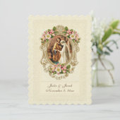 Kant Traditionele Katholieke Kersenbloesems Kaart (Staand voorkant)