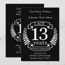 Kant Traditionele trouwdag 13 jaar