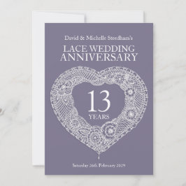 Kant trouwhart 13 jaar feest uitnodigingen