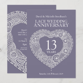 Kant trouwhart 13 jaar feest uitnodigingen