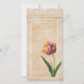  kant tulpen sympathie dank u fotokaart bedankkaart (Voorkant)