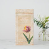  kant tulpen sympathie dank u fotokaart bedankkaart (Staand voorkant)