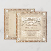 kant typografische bruiloft uitnodigingen (Voorkant / Achterkant)