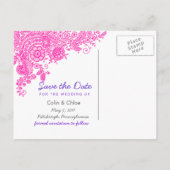 Kant uit de oude doos - Save the Date Aankondigingskaart (Achterkant)