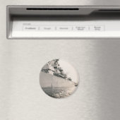 Kant van de militaire marineschip magneet (Insitu (Vaatwasser))