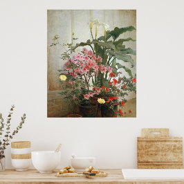 Kant van een Greenhouse 1870-80 Poster