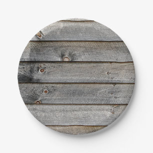 Kant van een schuur papieren bordje