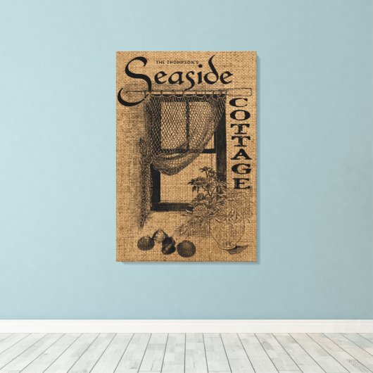 Kant van het topvlak canvas afdruk (Insitu (Houten vloer))