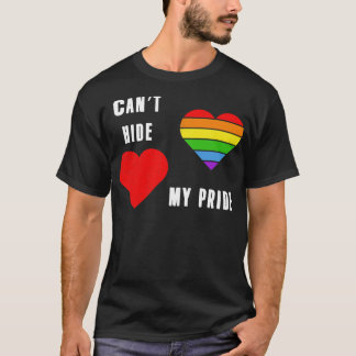 Kant verbergen mijn trots LGBT Pride Maand T-shirt