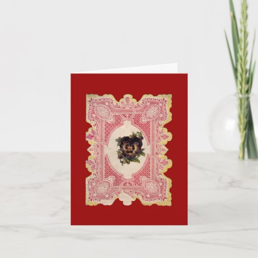 Kant Verwijderd Valentijn Feestdagen Kaart (Voorkant)