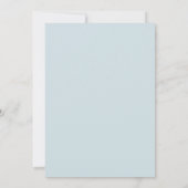 Kant Vintage Blauw Doop & Doopsel Aankondiging (Achterkant)