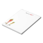 Kant voor het opmaken van opvallende pepers notitieblok (Linkerzijde)