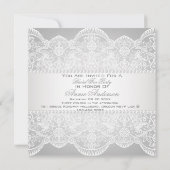 Kant Vrijgezellenfeest Tea Party Uitnodiging (Achterkant)