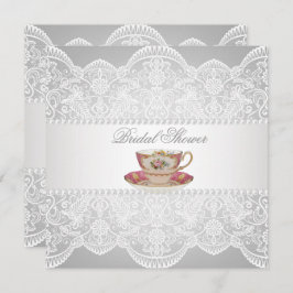 Kant Vrijgezellenfeest Tea Party Uitnodiging