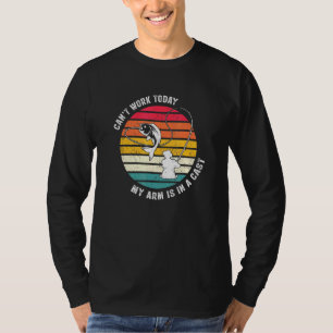 Kant-werk vandaag mijn arm is een Geviste vader T-shirt