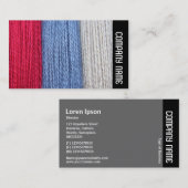 Kant zijband - donkerder thread visitekaartje (Voorkant / Achterkant)