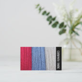 Kant zijband - donkerder thread visitekaartje (Staand voorkant)