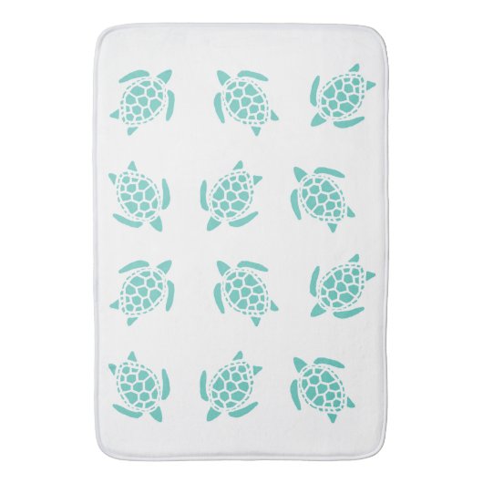 Kantaarn Aqua Blue Zee Badmat (Voorkant Verticaal)