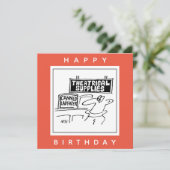 Kantaarn Laughter Theatrical Cartoon Kaart (Staand voorkant)