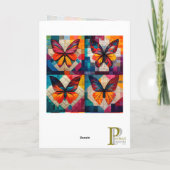 Kantaarn van het flessenpatroon van Butterfly/Nota Kaart (Achterkant)