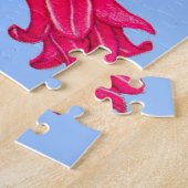 Kantaarngordels, blauw, rood en paars legpuzzel (Zijkant)