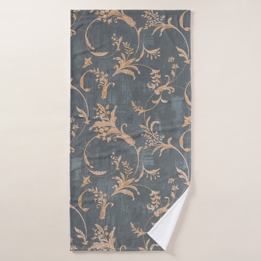 Kantaarnoud ornament behangsel op straat badhanddoek (Badhanddoek)