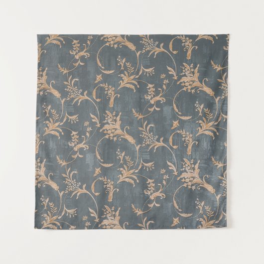 Kantaarnoud  ornament behangsel op straat wandkleed (Voorkant)