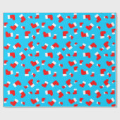 Kantaarns kerstfeest feestdag feestelijke vun cadeaupapier (Vlak)