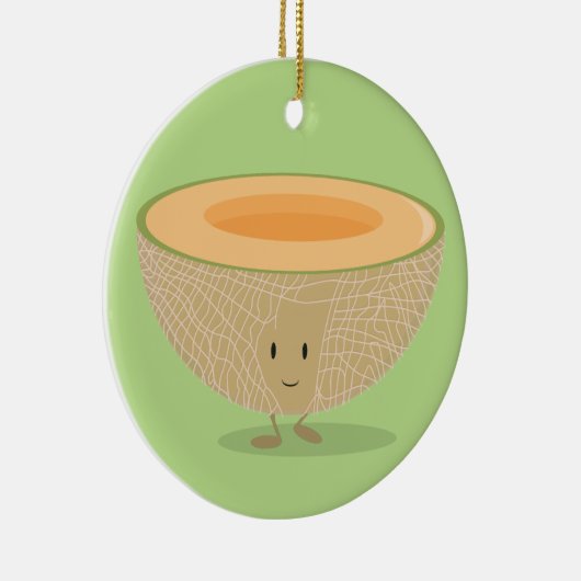 Kantaarns kerstmis met fruit keramisch ornament (Rechts)