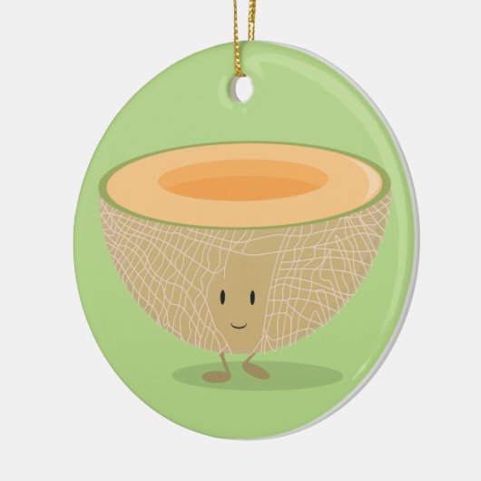 Kantaarns kerstmis met fruit keramisch ornament (Links)