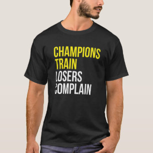 Kantaarns-treinverliezers klagen over sporttrainin t-shirt