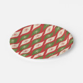 Kantaarns voor kerstsieraden uit de middeleeuwse R Papieren Bordje (Gekanteld)