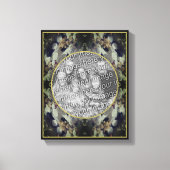 Kantachtig Hydrangea Frame Maak Je Eigen Foto Canvas Afdruk (Voorkant)