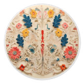 kantachtig keramische knop (Voorkant)