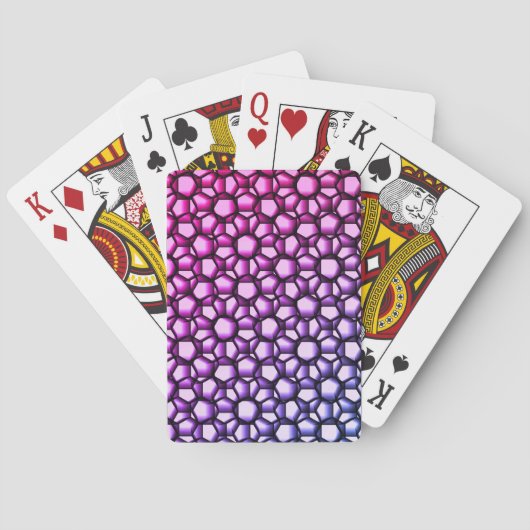 Kantachtige geometrische kunst pokerkaarten (Achterkant)