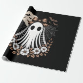 Kantachtige spook Halloween Cadeaupapier (Uitgerold)