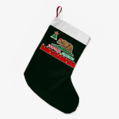 Kantallen kerstvlag Californië Kleine Kerstsok (Voorkant (Hangend))