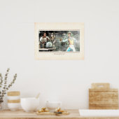 Kantallen: Nat trekt neer (24x18 inch) Poster (Keuken)