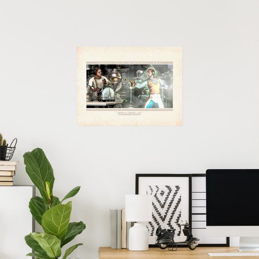 Kantallen: Nat trekt neer (24x18 inch) Poster (Thuiskantoor)