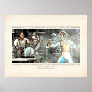 Kantallen: Nat trekt neer (24x18 inch) Poster