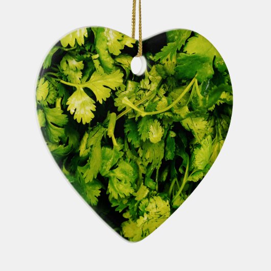 Kantantro/Korianderbladeren Keramisch Ornament (Rechts)