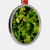 Kantantro/Korianderbladeren Metalen Ornament (Rechts)