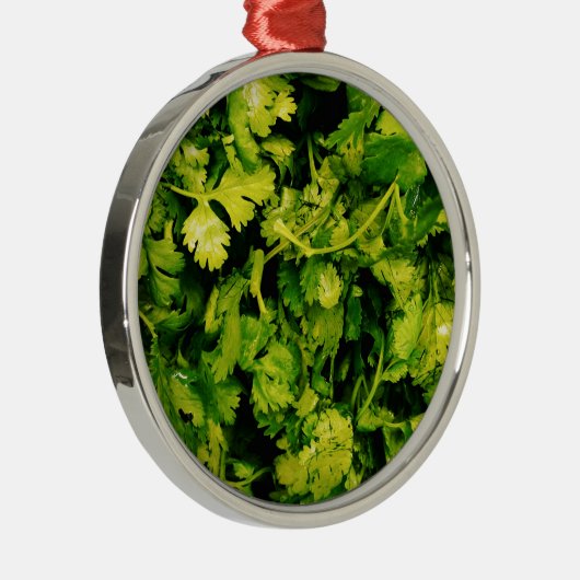 Kantantro/Korianderbladeren Metalen Ornament (Rechts)
