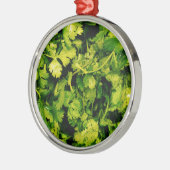 Kantantro/Korianderbladeren Metalen Ornament (Links)