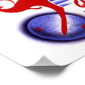 Kantas Empire Airways Vintage Poster hersteld (Hoek)